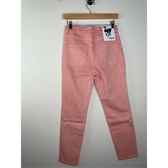 NWT Sandrine Rose High Waisted Palm Tree Embroidered Skinny Jeans - Picture 10 of 16